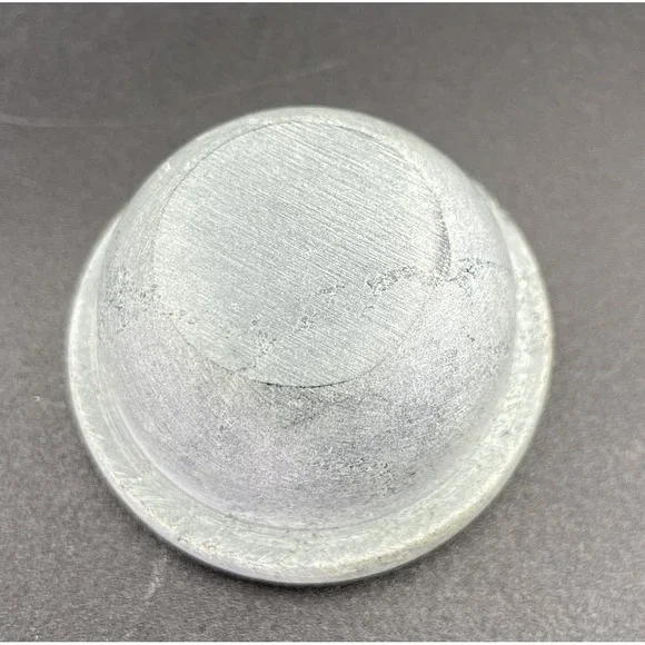 Essential Oil Burner Handcarved Soapstone Gray Om Symbol Made In India - Picture 9 of 14